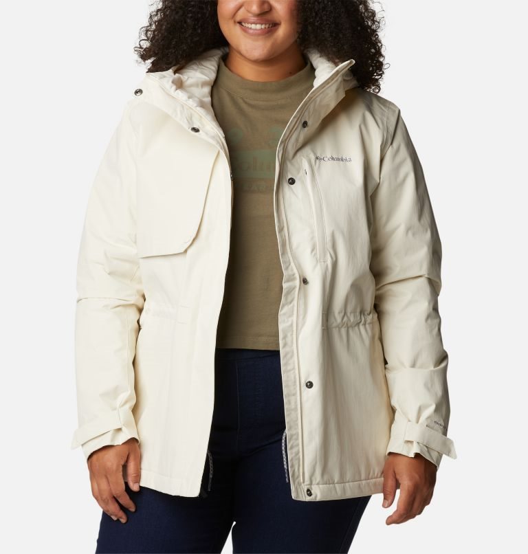 Jacheta Columbia Hadley Trail Dama Albi | Plus Size QR9MZS870